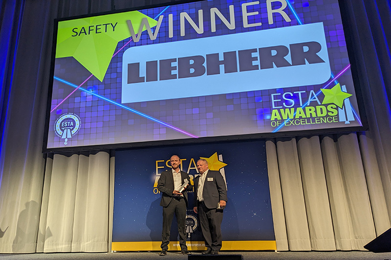 More safety on the road: Liebherr wins ESTA Award in the Safety category