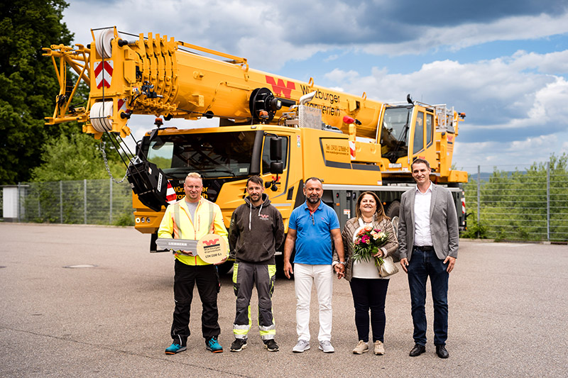 A modernised fleet: new Liebherr LTM 1100-5.3 mobile crane for Würzburger Kranverleih